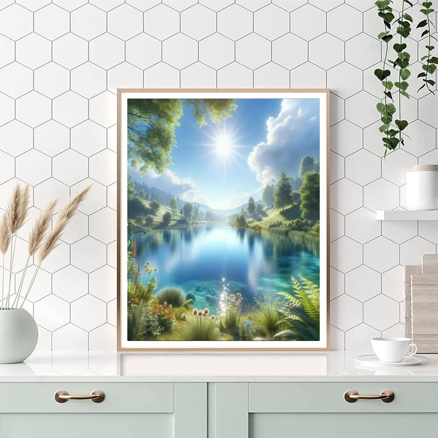 Lake Reflection - DIY Painting By Numbers Kit – Artistry Rack