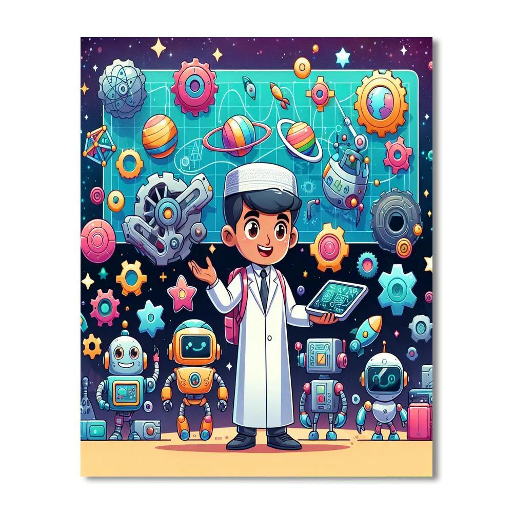 Robo Universe Expedition Paint By Number