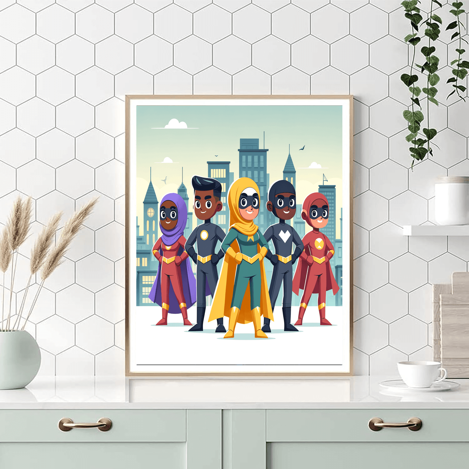 Heroic Superhero Squad DIY Paint By Numbers