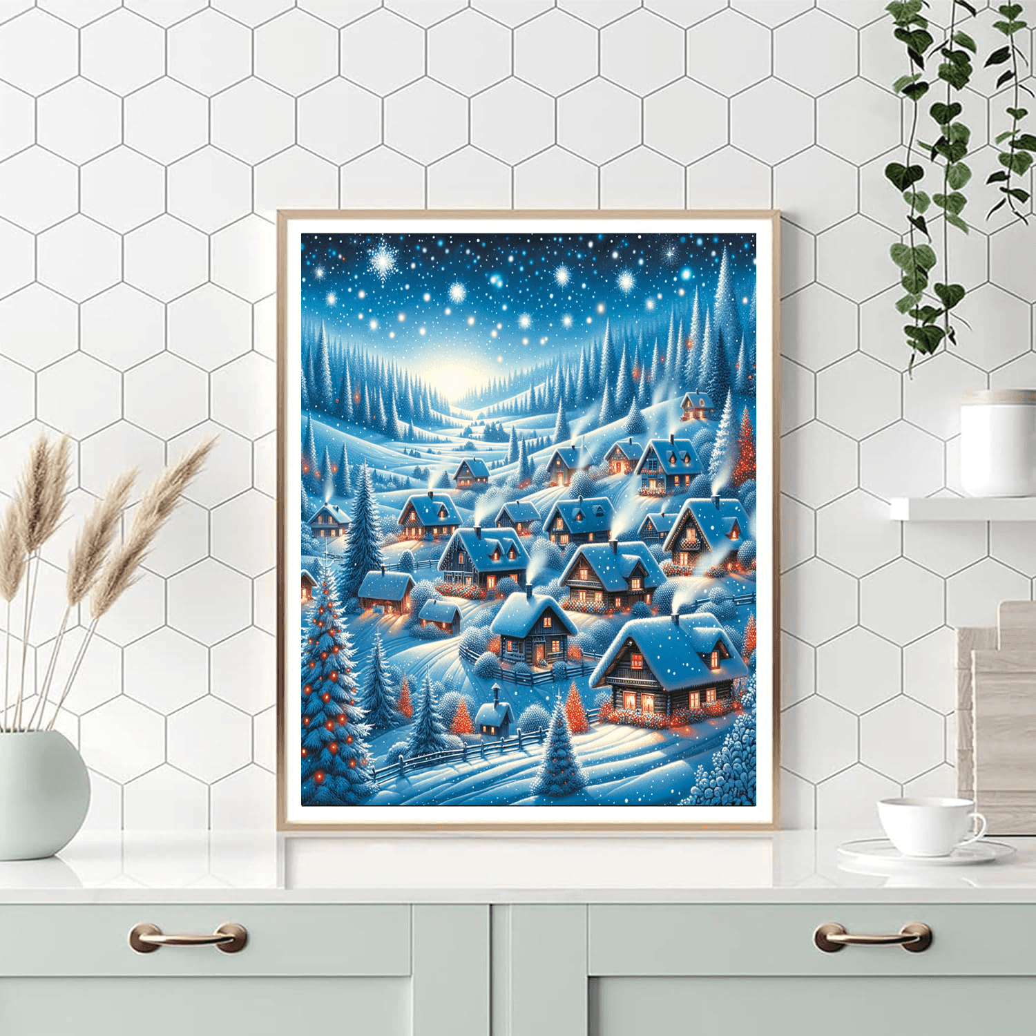 Joyful Winter Wonderland DIY Paint By Numbers