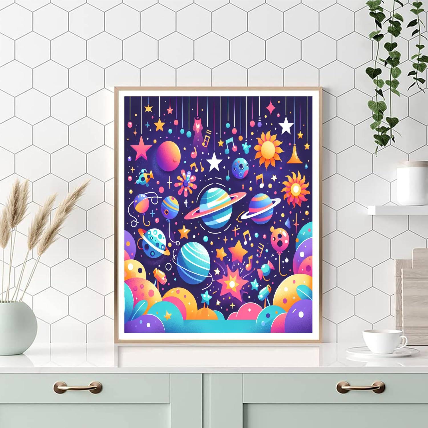 Galactic Festival Of Stars Paint By Numbers