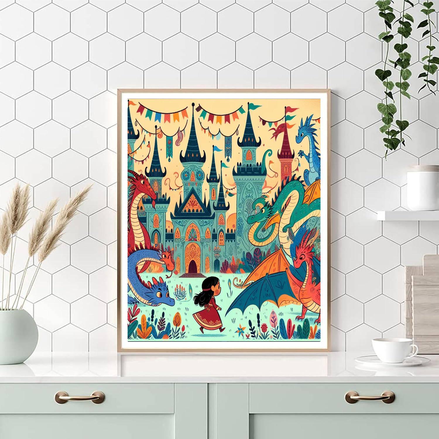 Dragon Kingdom Expedition Paint By Number