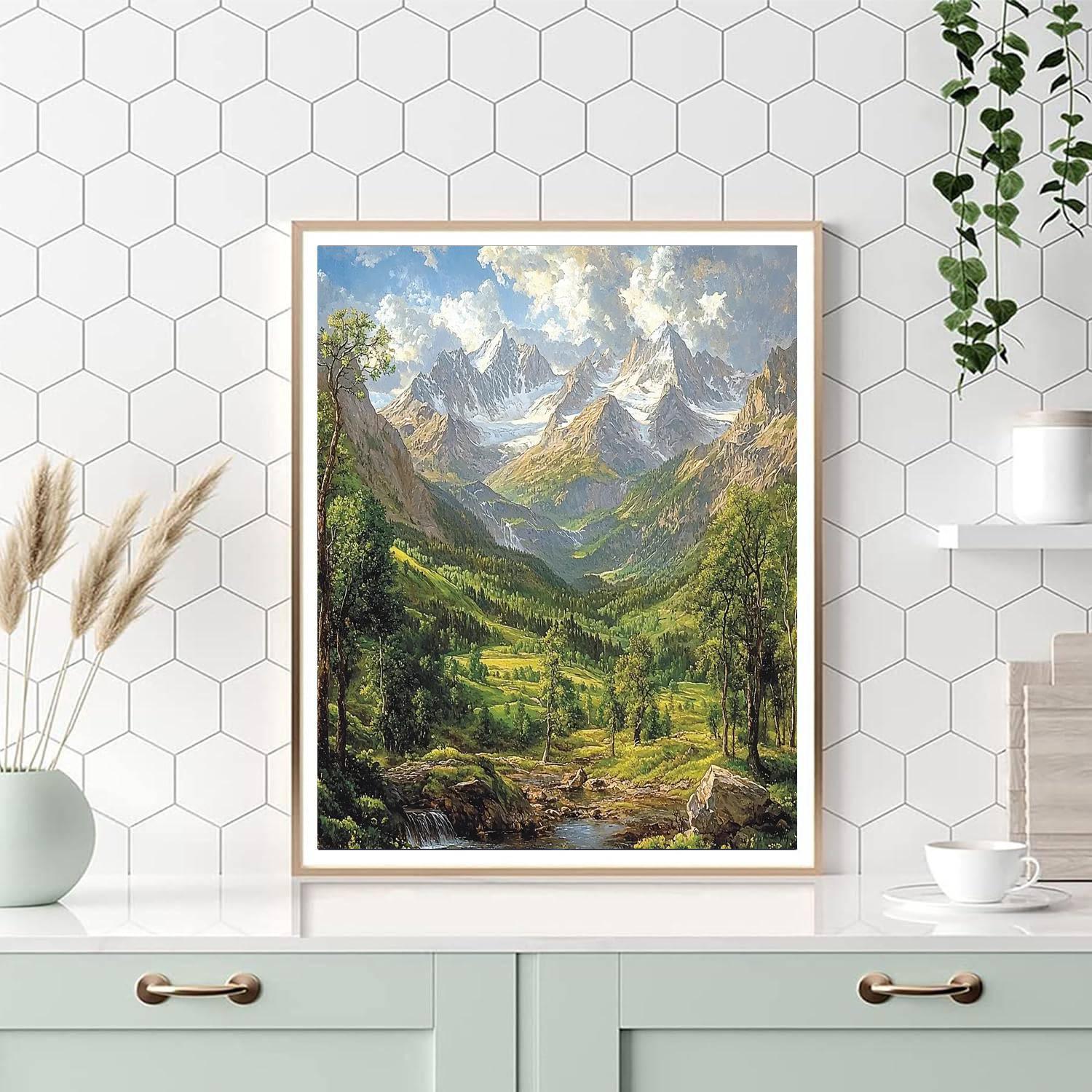 Albert Bierstadt Inspired Timeless Wilderness  Painting By Numbers Kit