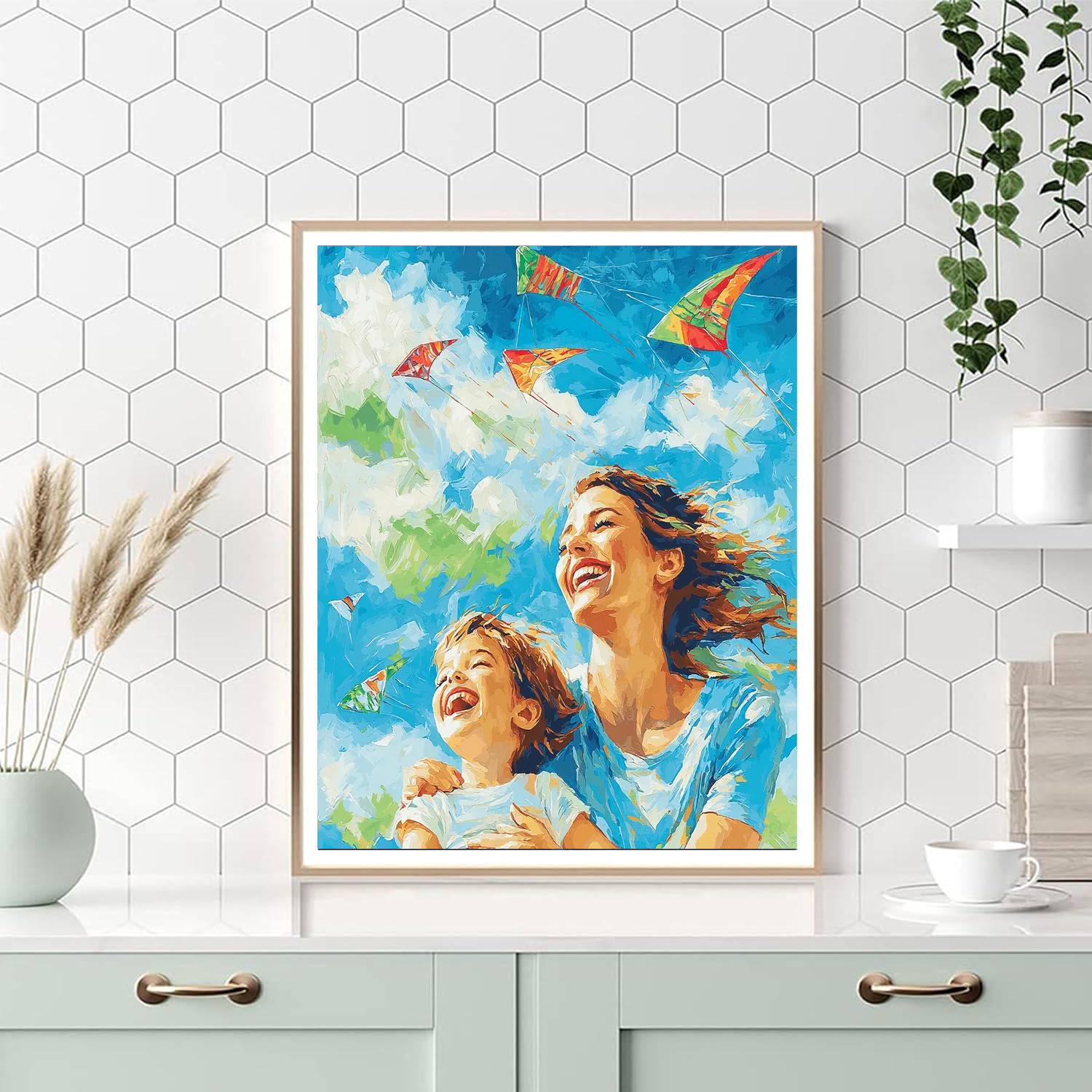 Kite Flying Day Paint By Number