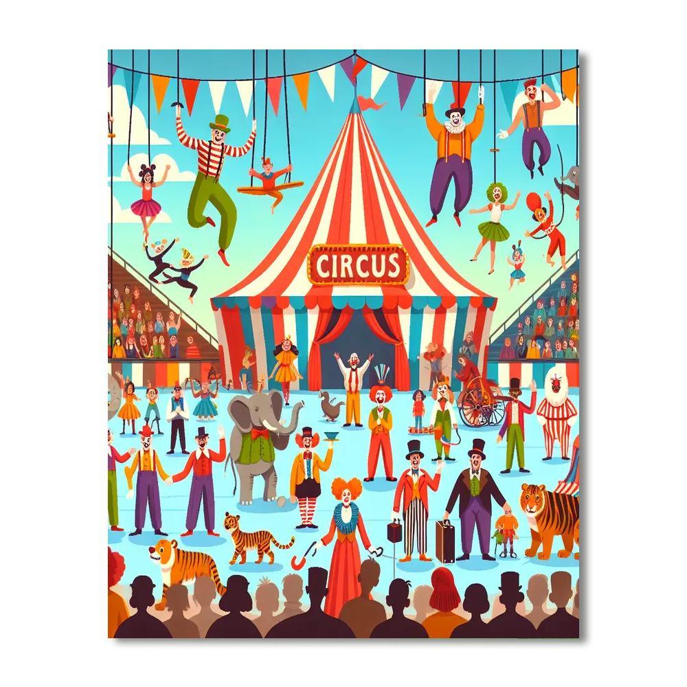 Circus Of Laughs Paint By Color