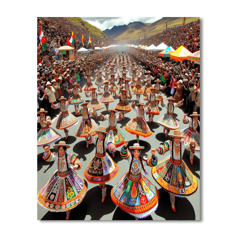 Fiesta De La Candelaria DIY Paint By Numbers