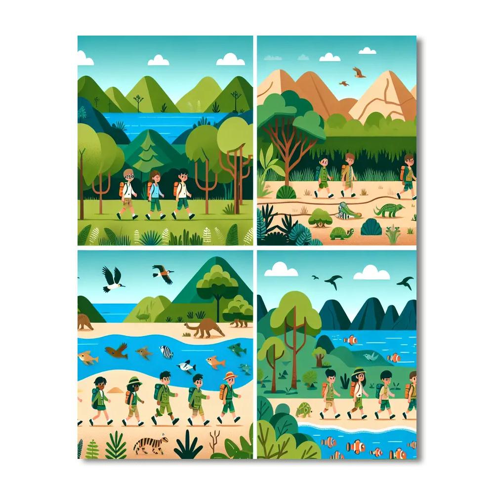 Ecosystem Explorer Adventure Painting Number Kit
