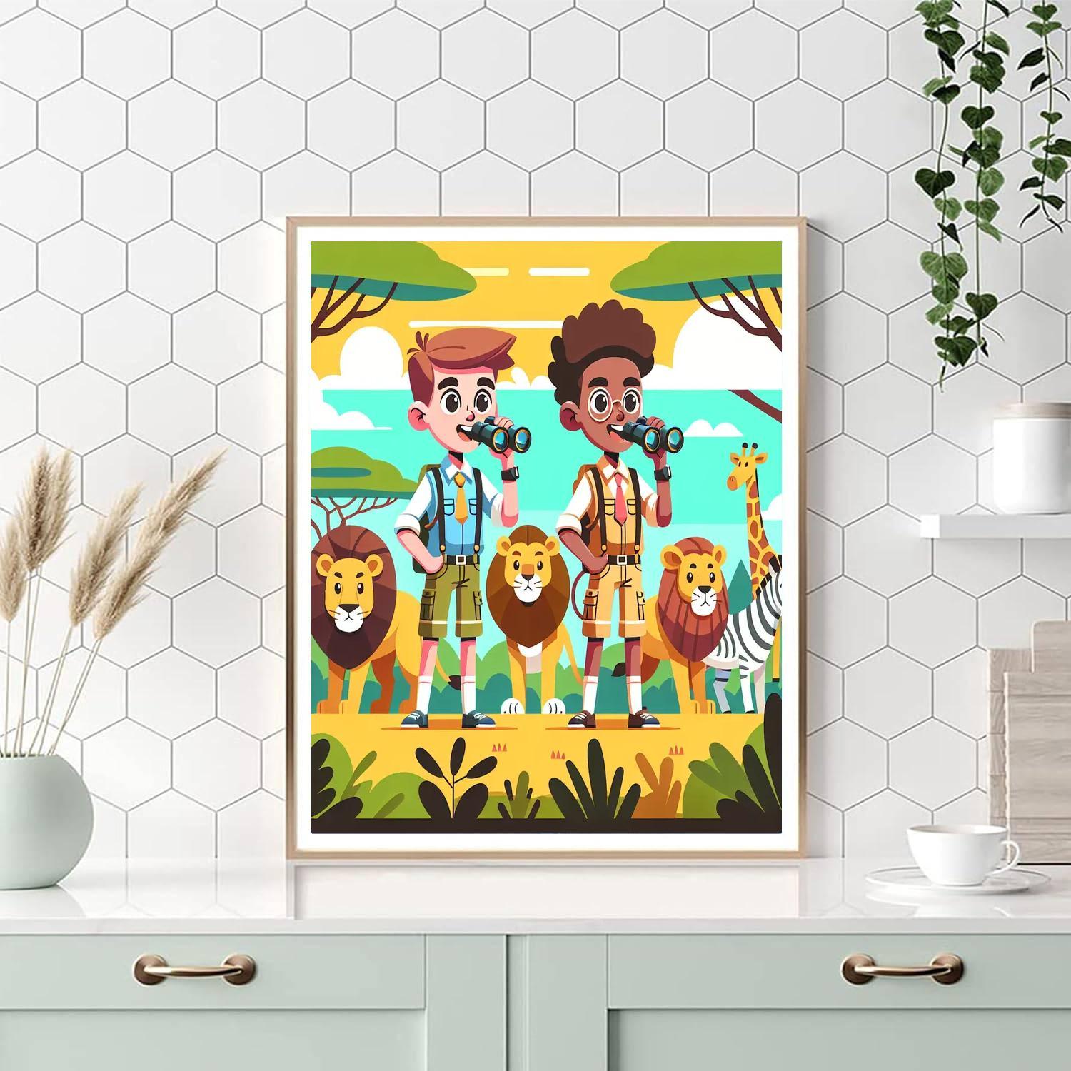 Safari Trek Adventure Paint By Numbers