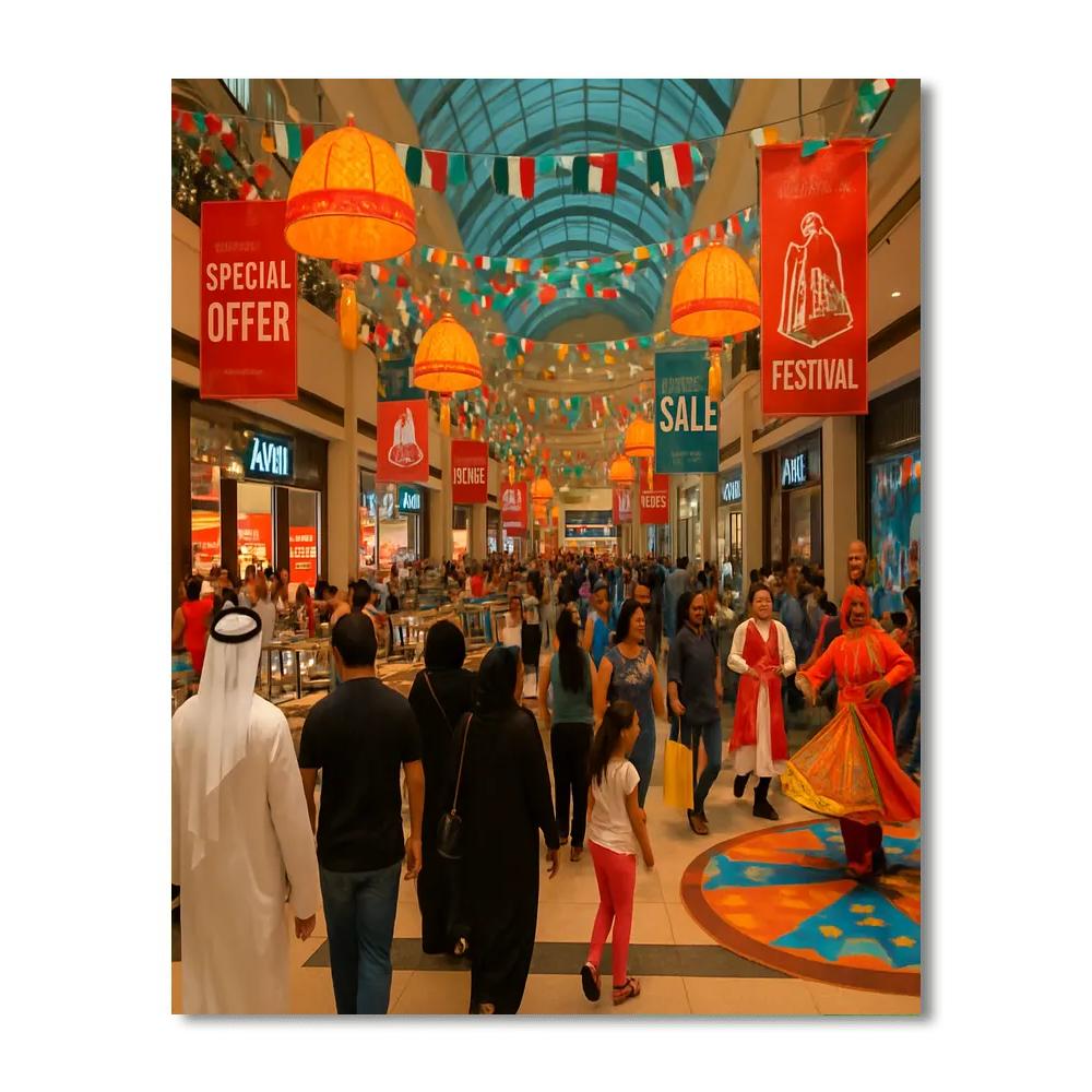 The Dubai Shopping Festival DIY Paint By Numbers