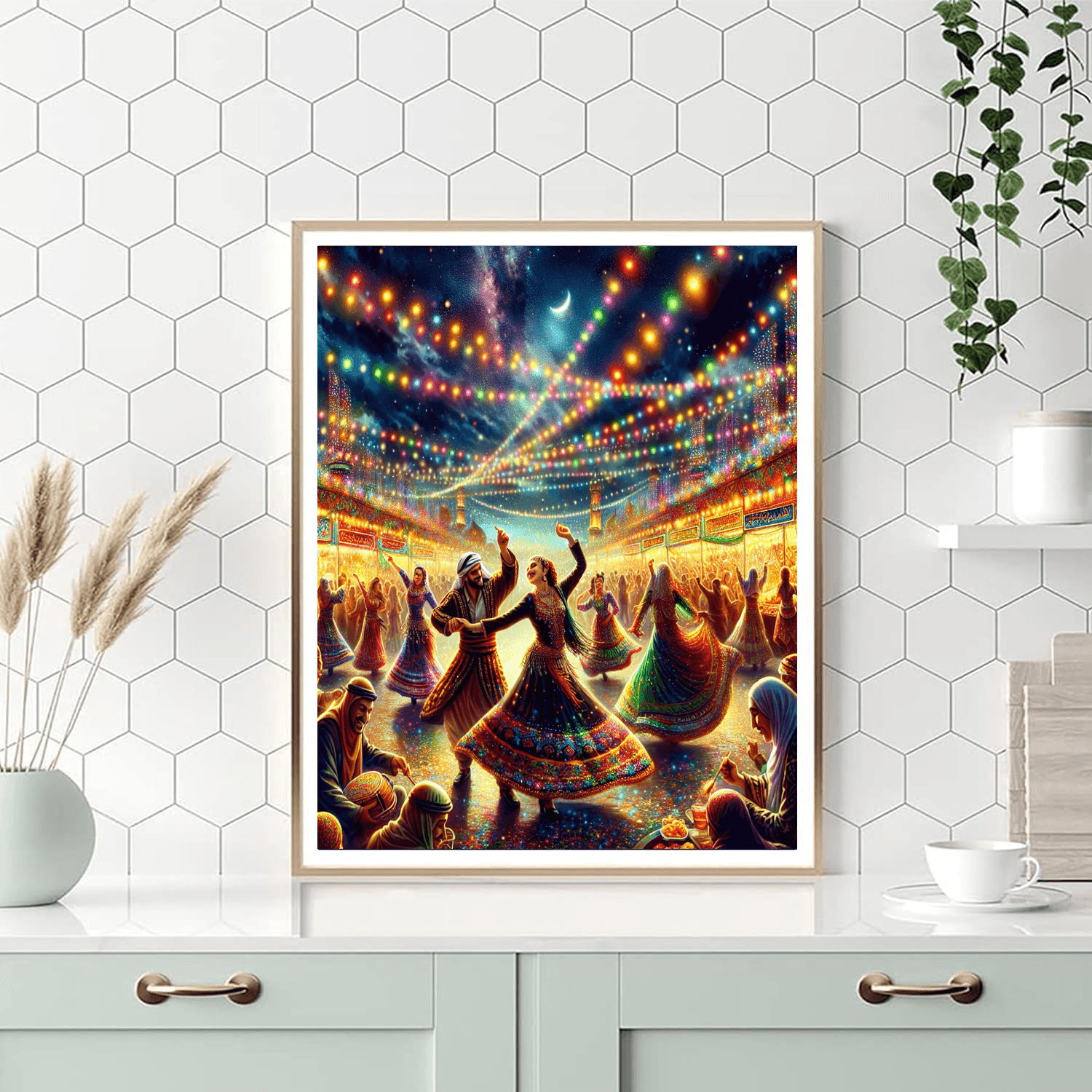 Charming Festival Of Lights Paint By Numbers Kits