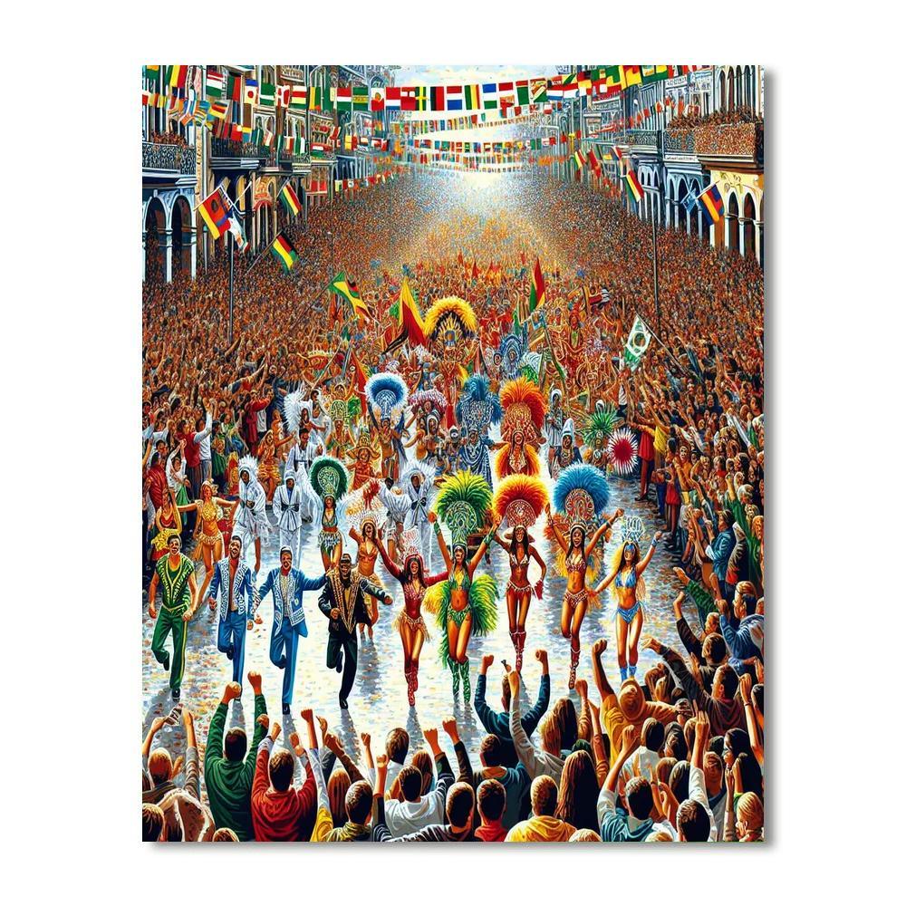 Spice Mas Carnival - Grenada Painting By Numbers Kit