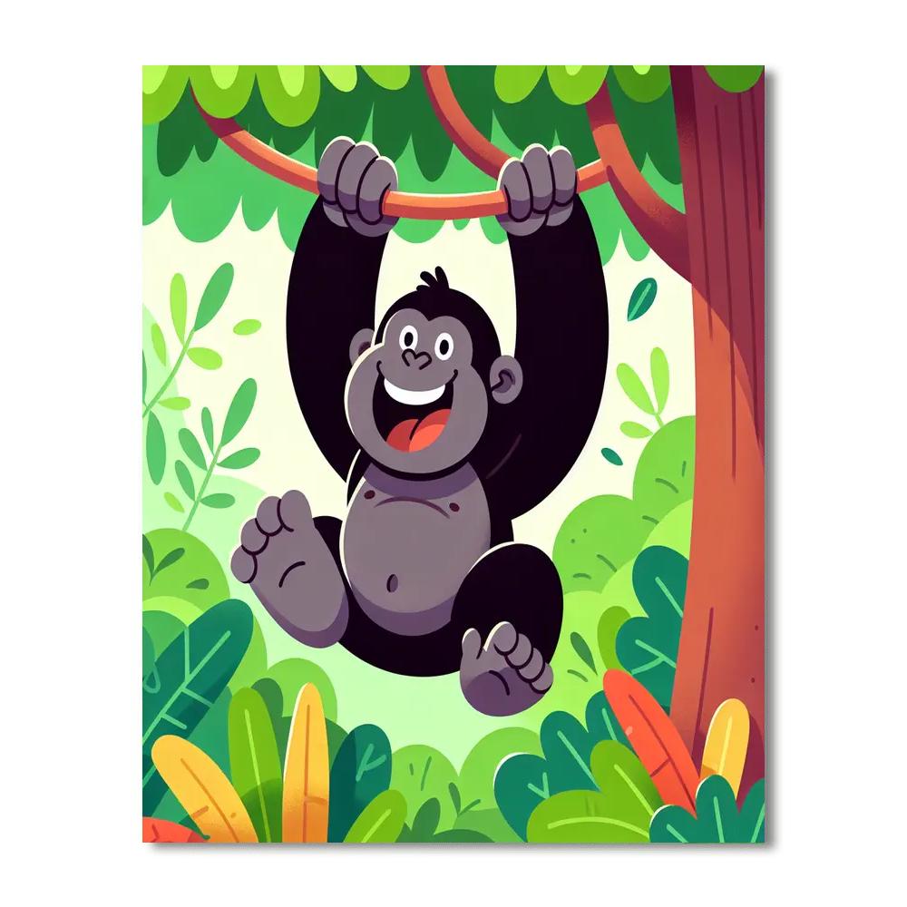 Giggly Gorilla Fun Numbered Painting Kits