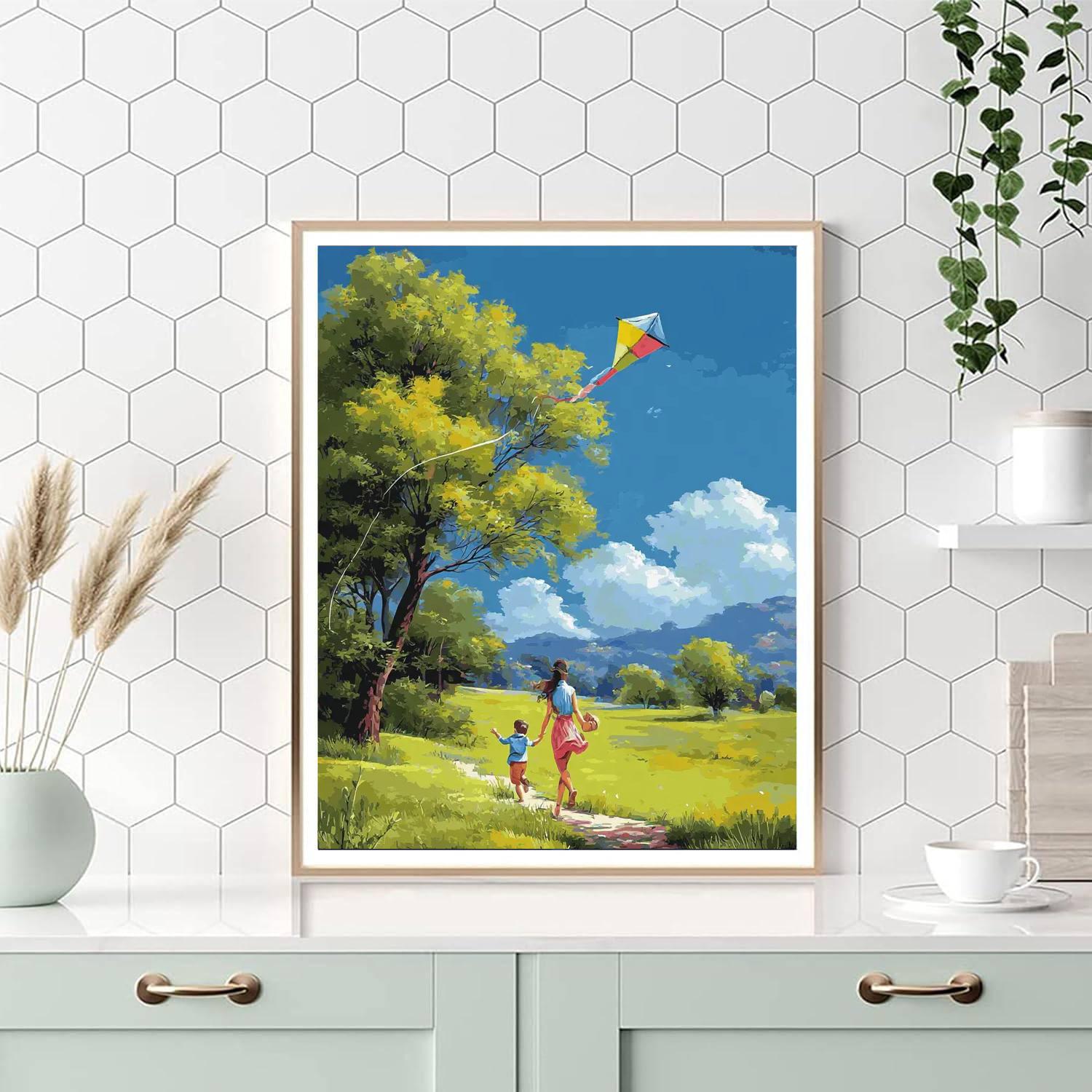 Spring Adventures Together Paint By Numbers Art