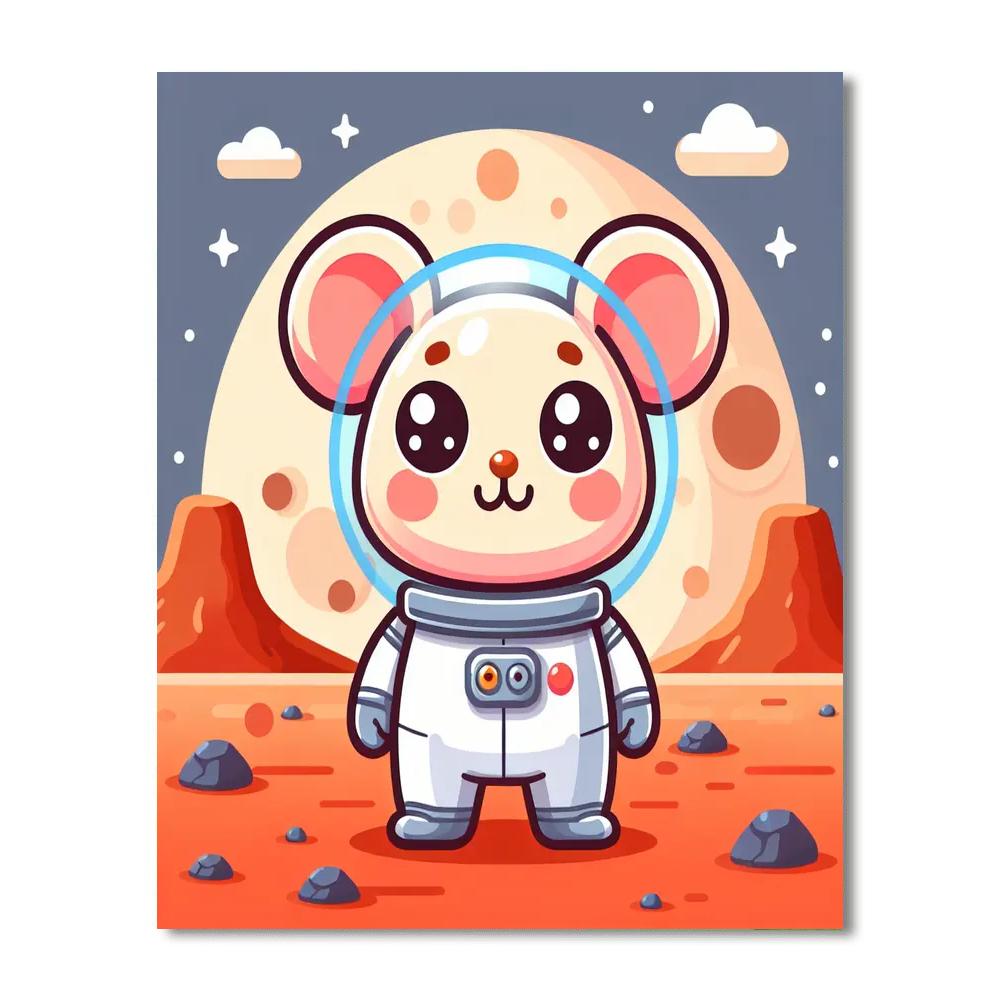 Martian Mouse Number Painting