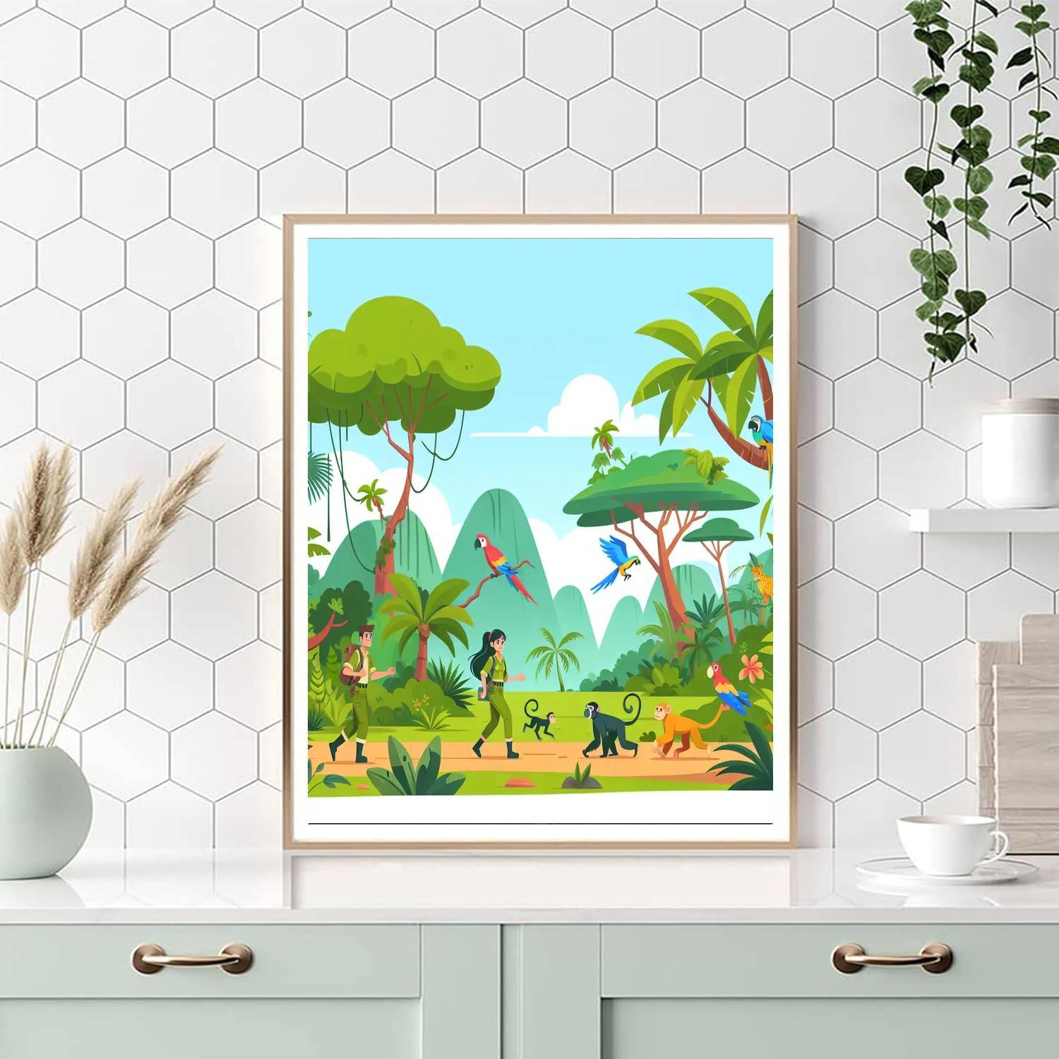 Jungle Explorer's Adventure Paint By Number