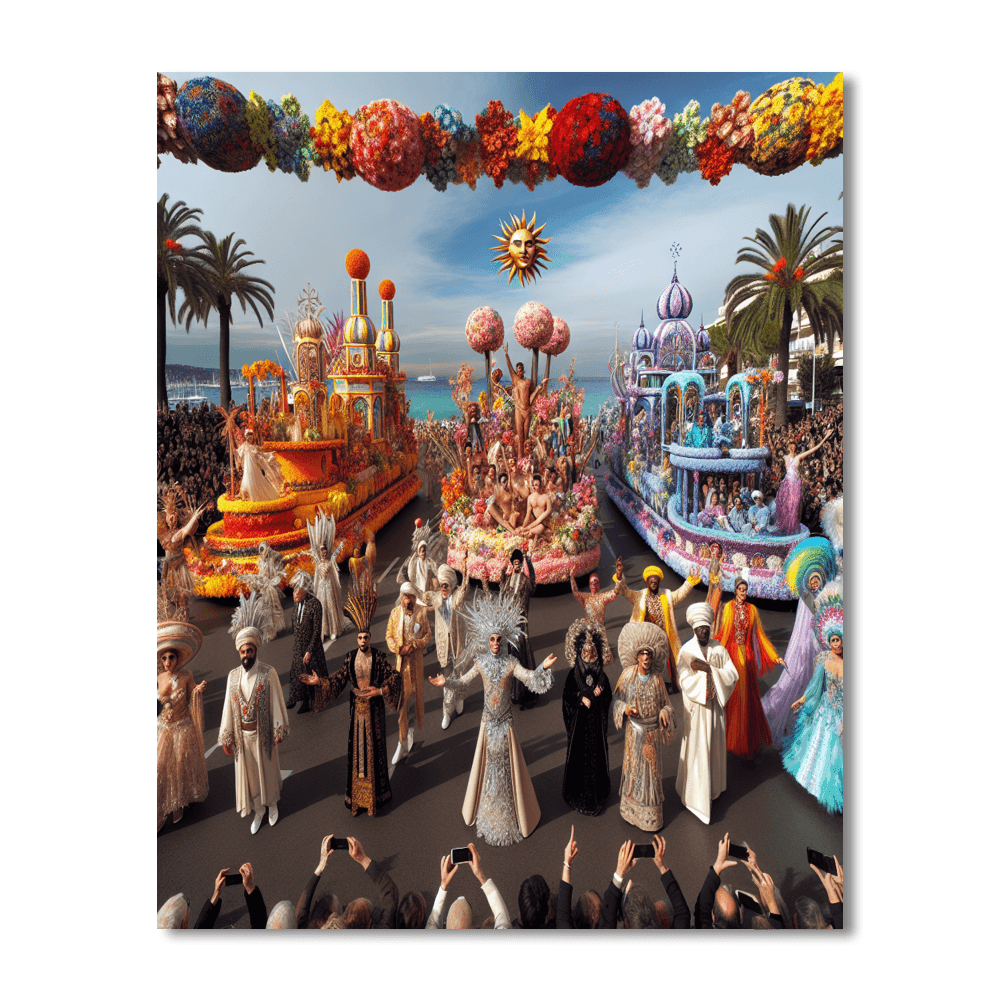 Nice Carnival - Nice, France Painting By Numbers Kit