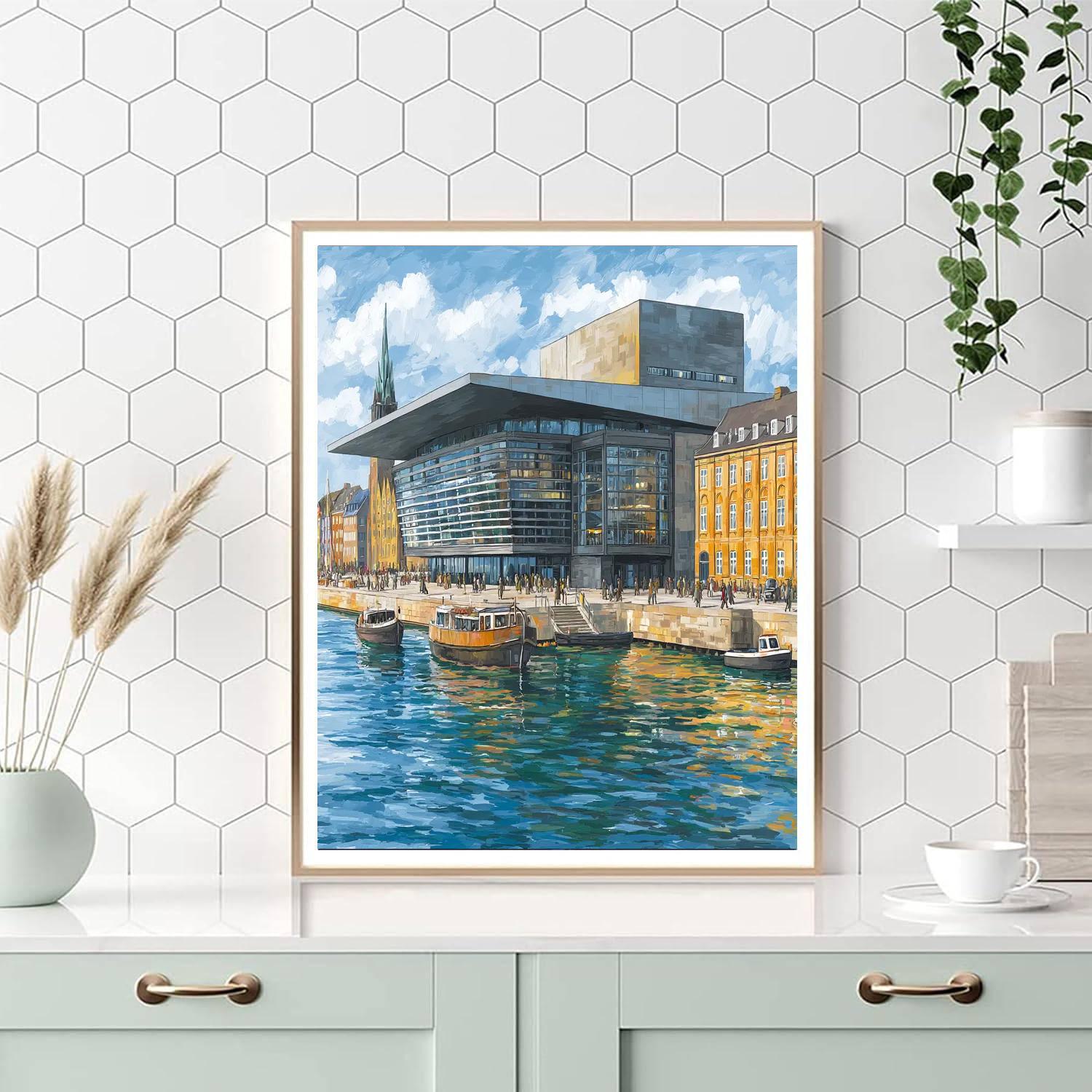 Copenhagen Opera House DIY Paint By Numbers