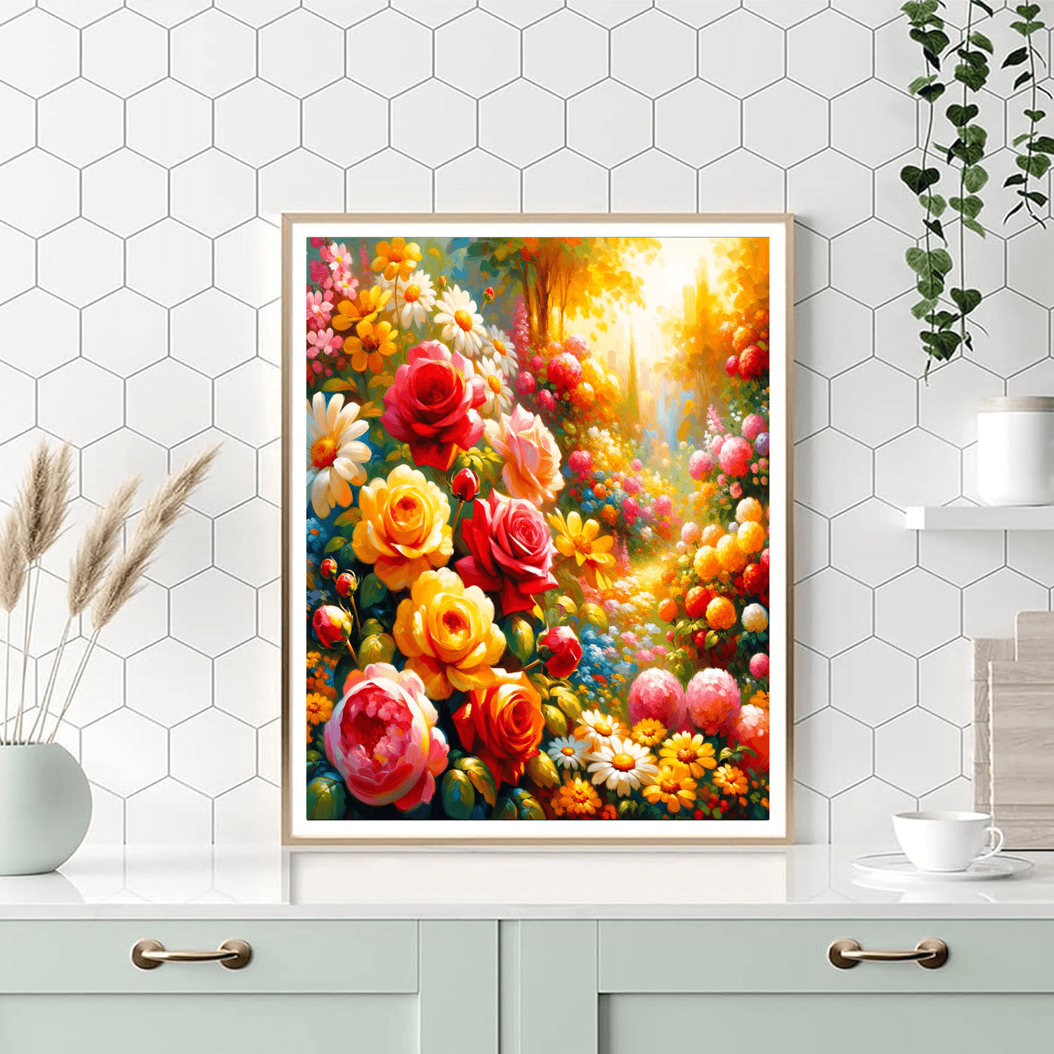 Dreamy Floral Burst Numbered Painting Kits