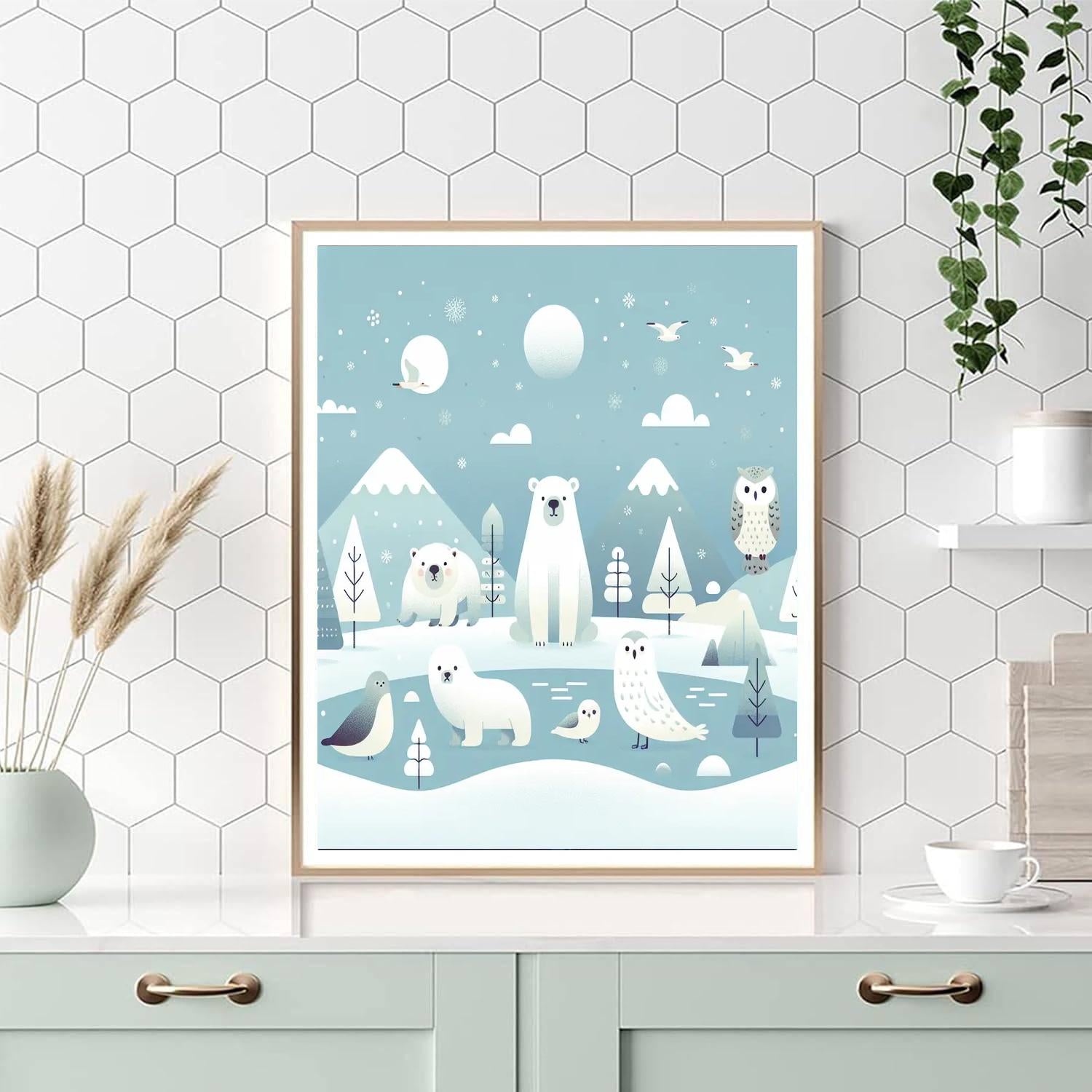 Artic Animals Adventure Number Painting