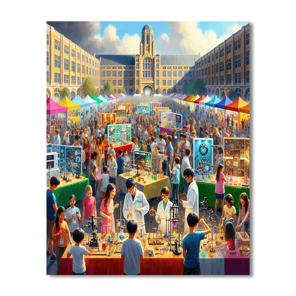 Harvey Mudd Festival DIY Paint By Numbers