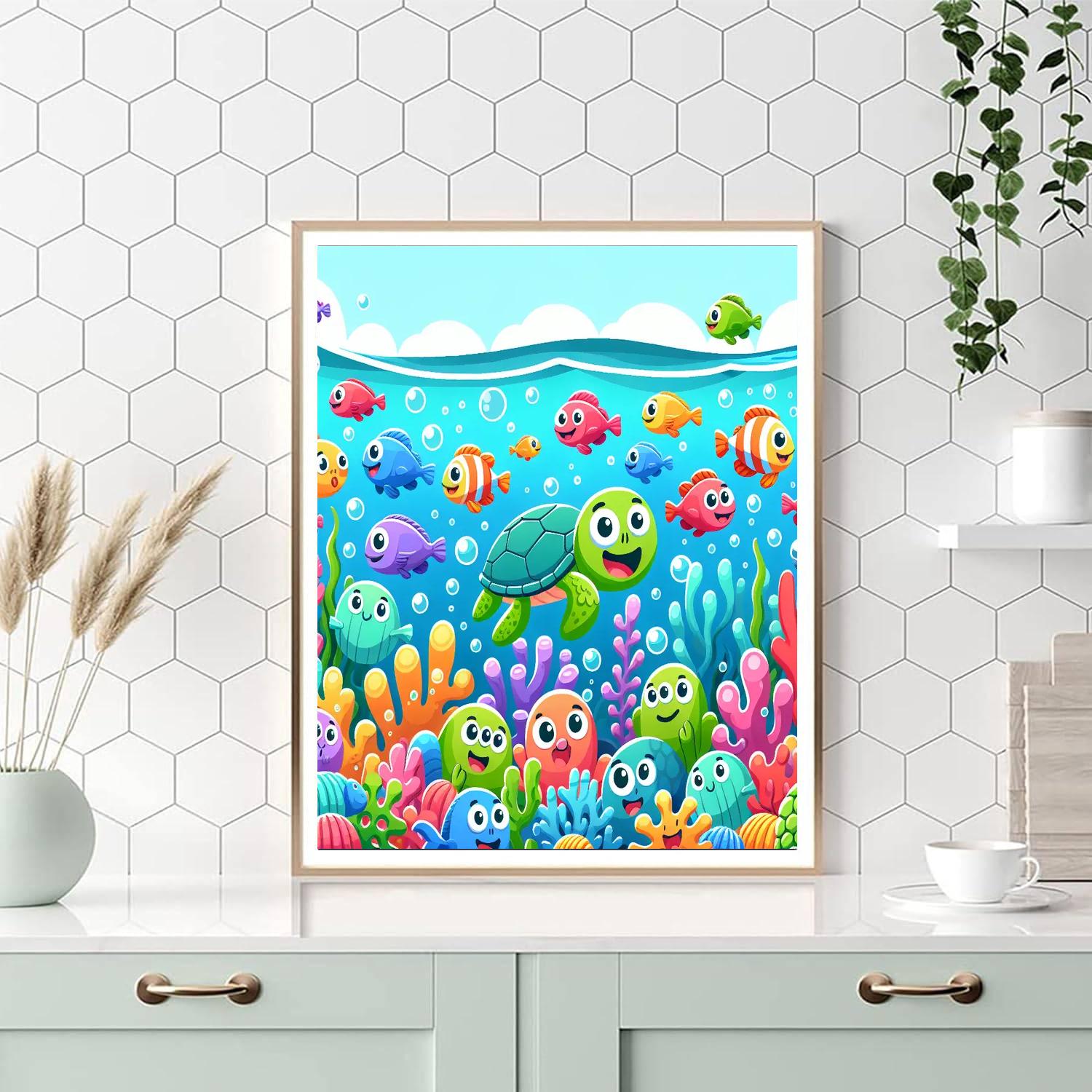 Charming Ocean Number Painting