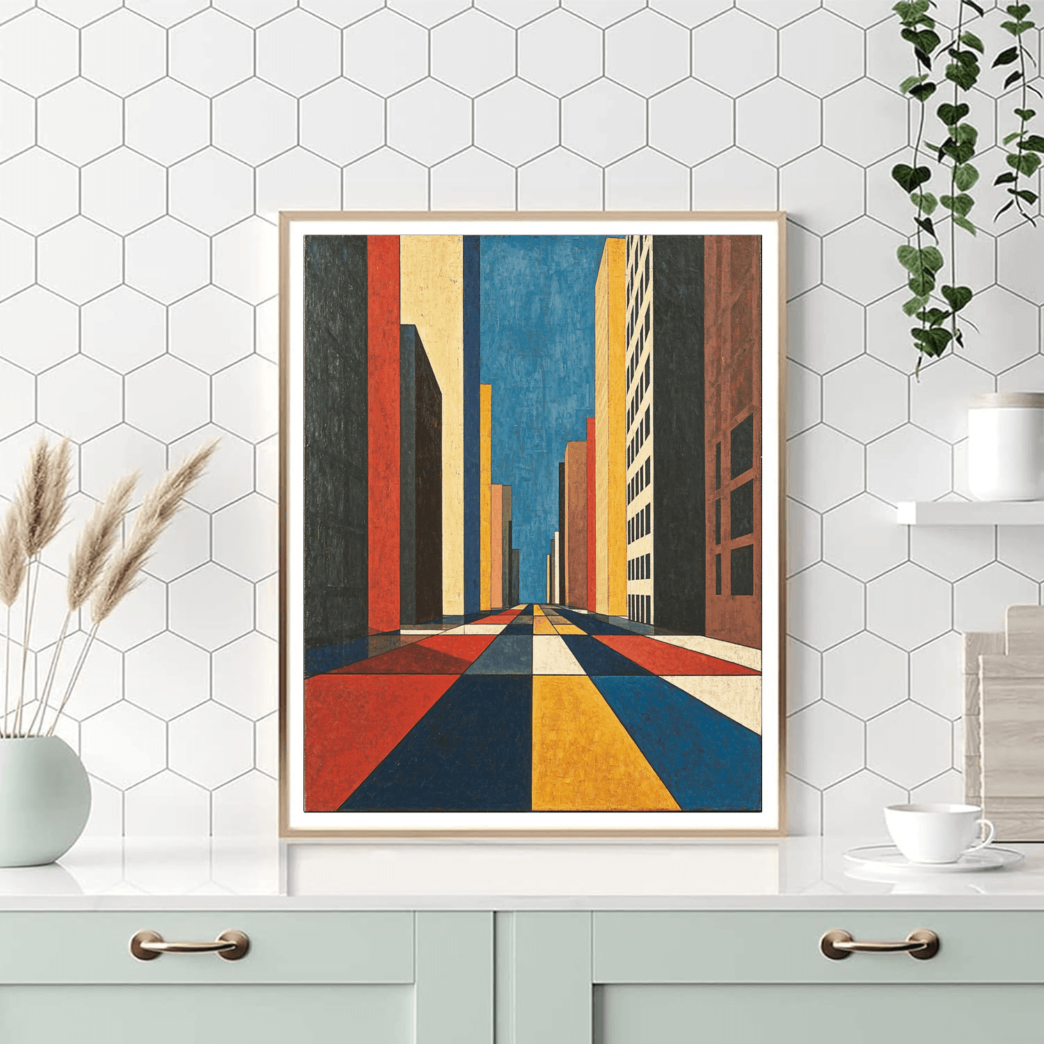 Piet Mondrian Inspired Avant-garde Metropolis  Paint By Numbers