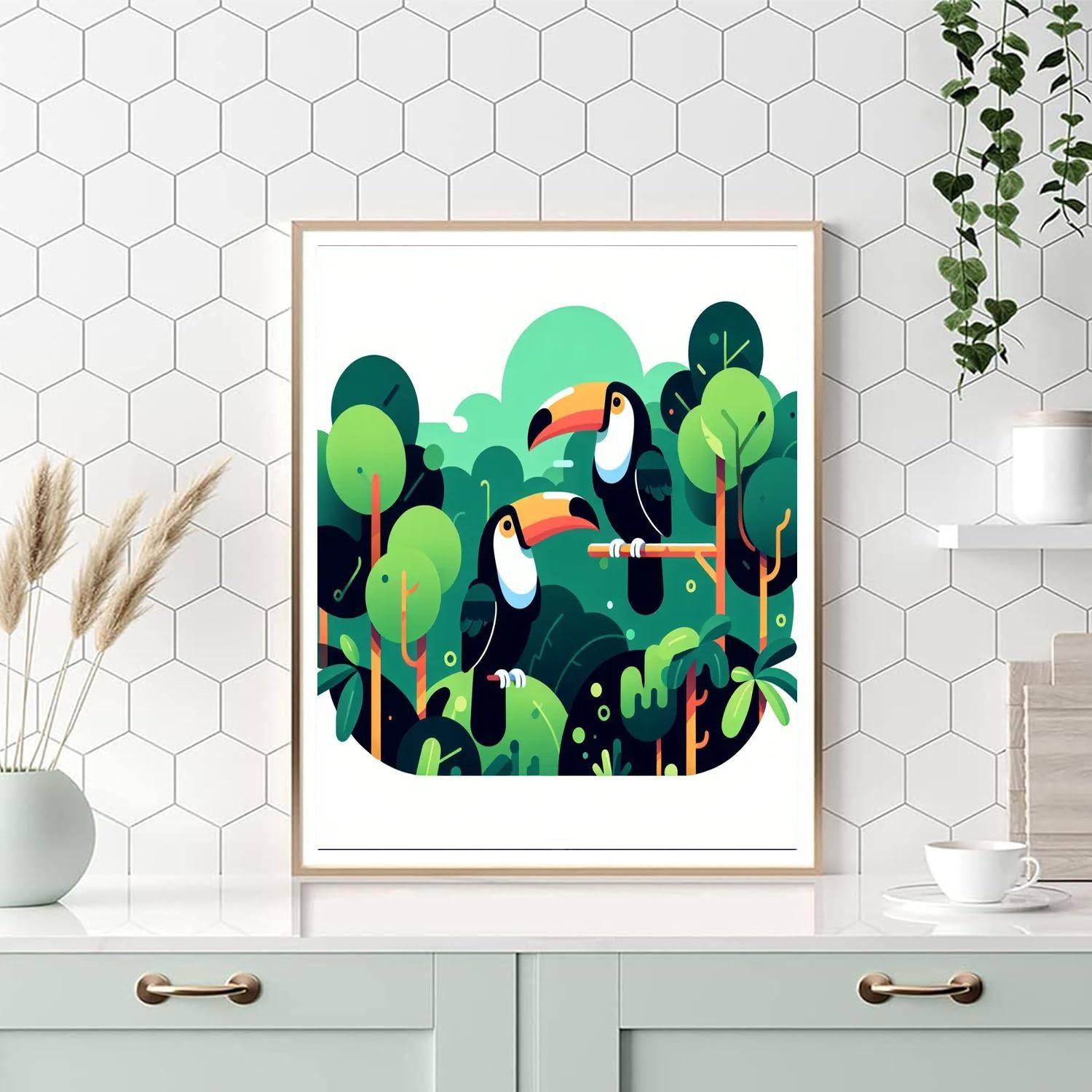 Tropical Toucan Trek Paint By Color