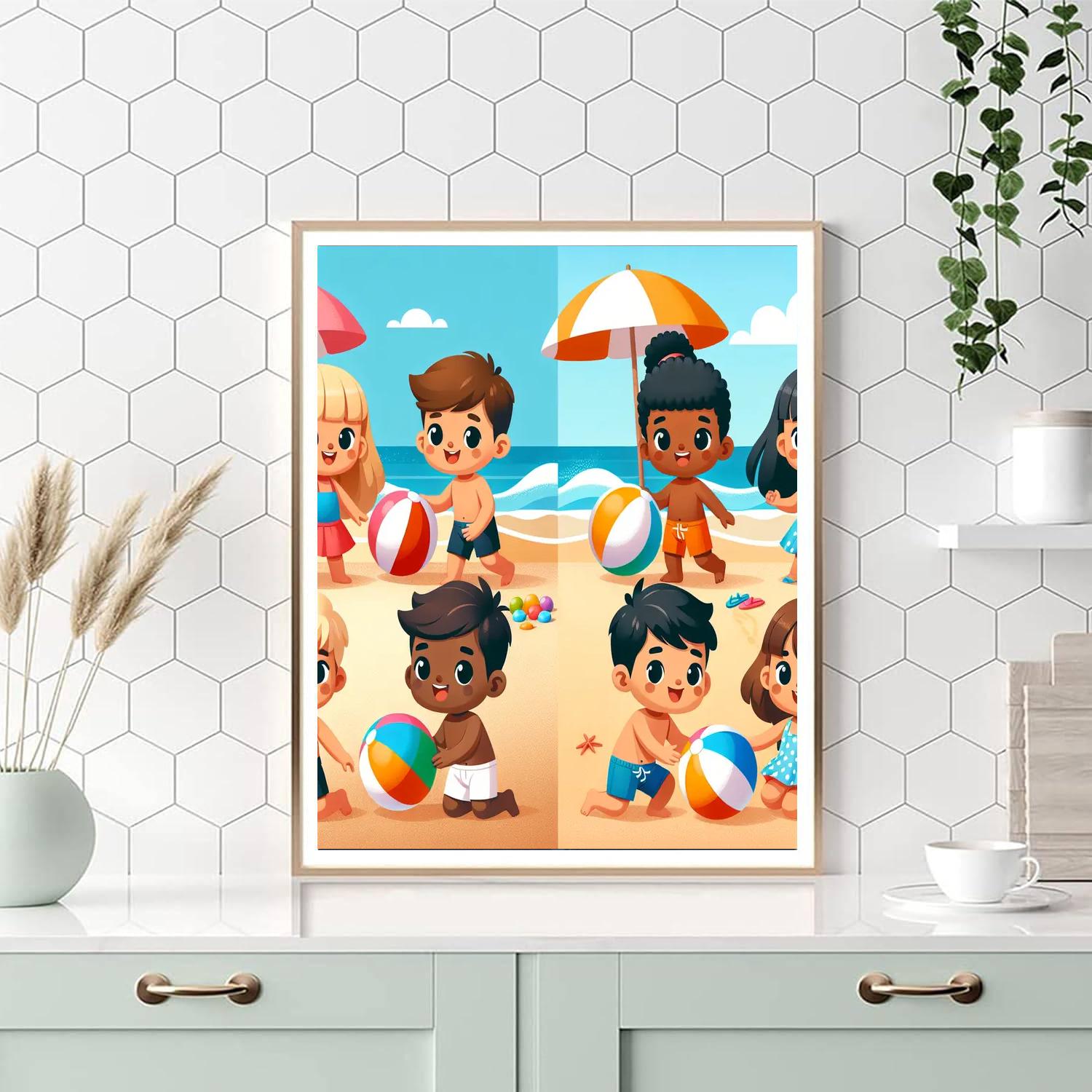 Summer Beach Party Paint By Numbers