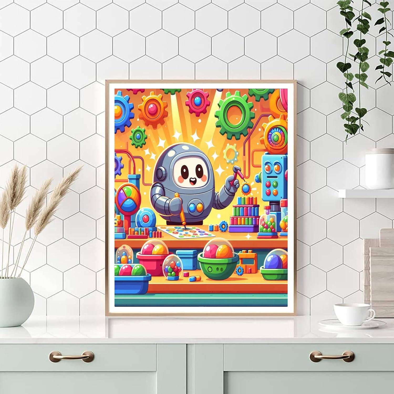 Magical Robot World Numbered Painting Kits