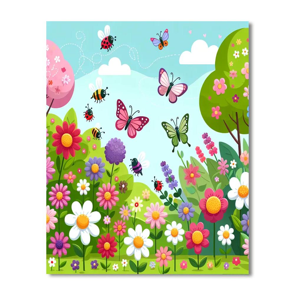 Magical Garden Explorers Paint By Numbers Art
