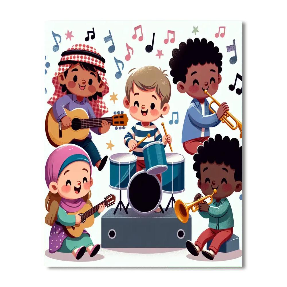 Musical Medley Numbered Painting Kits