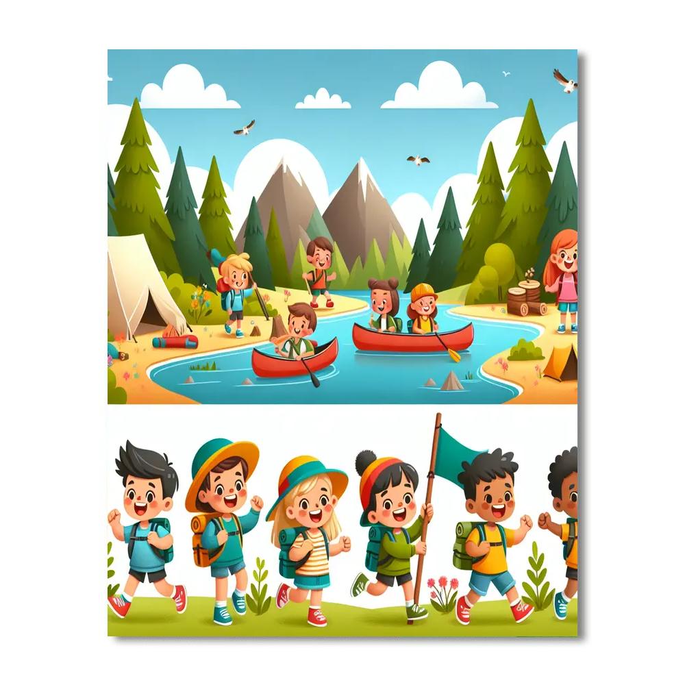 Outdoor Exploration Paint By Numbers Art