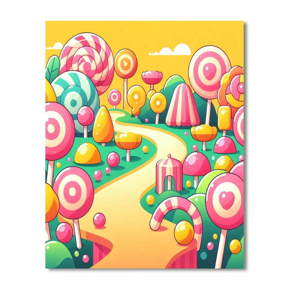 Candyland Dreamscape Paint By Color