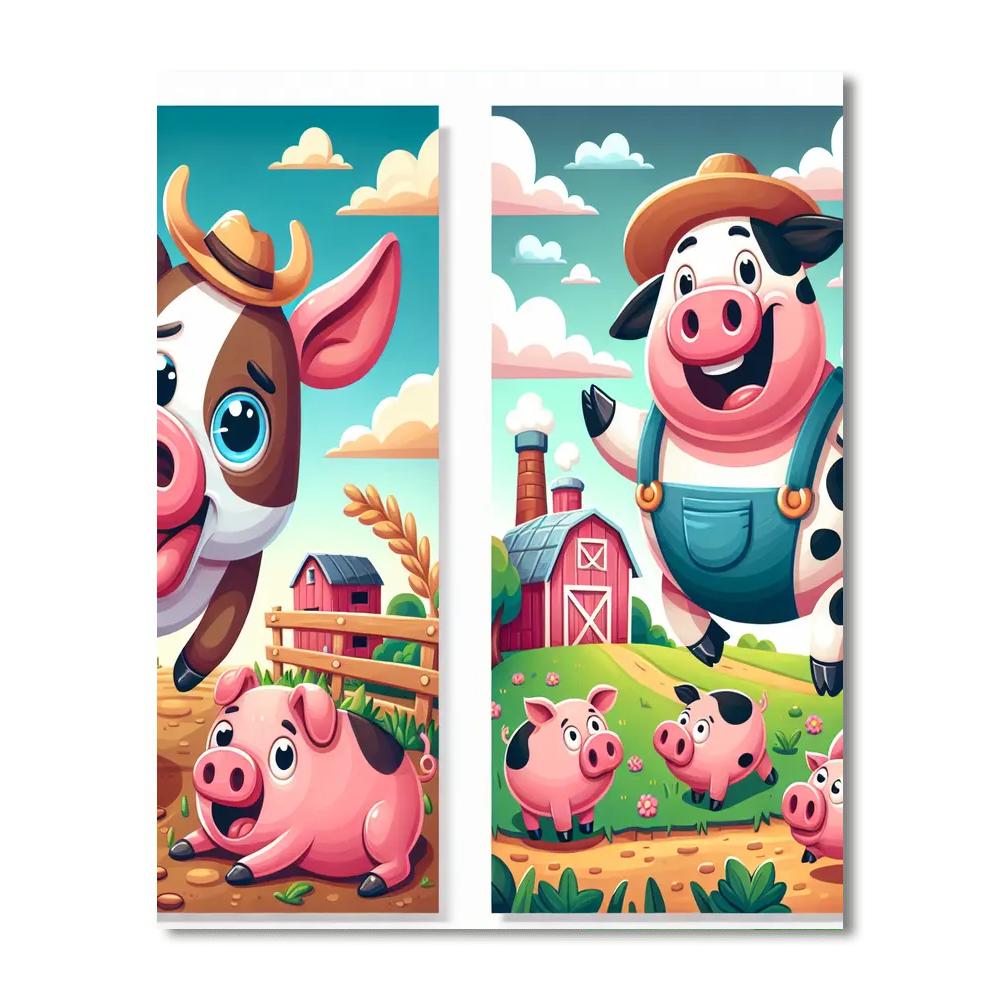 Funny Farmyard Number Painting