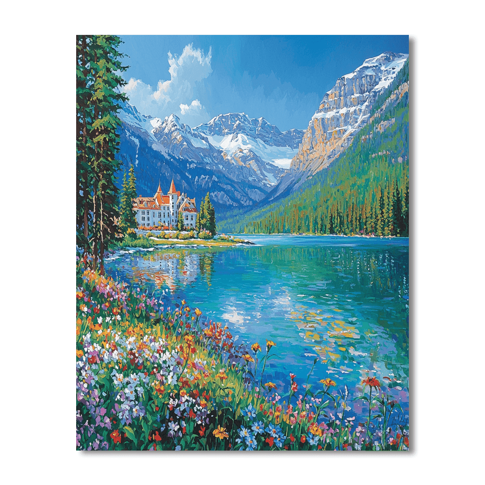 Lake Louise - Alberta Numbered Painting Kits