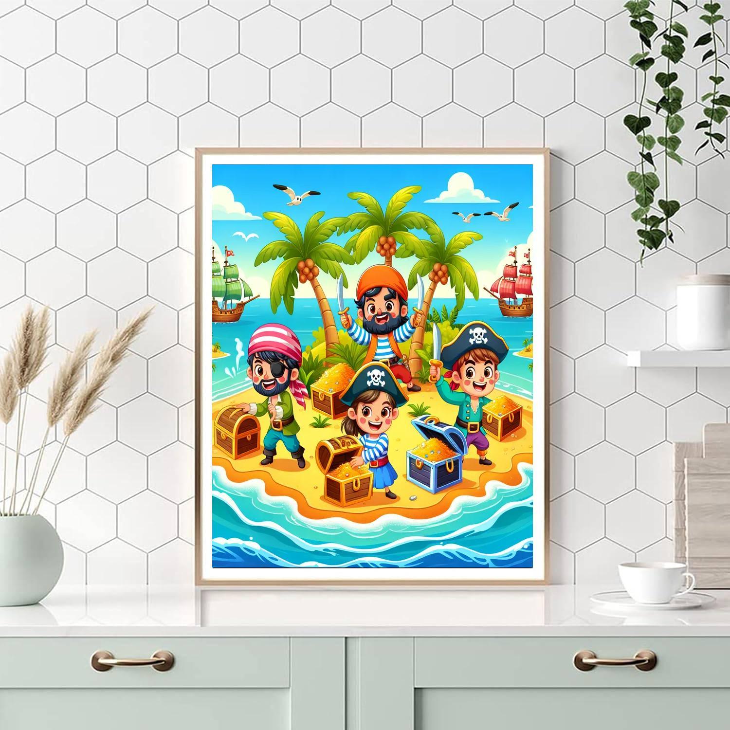 Adventure On A Treasure Island Paint By Number