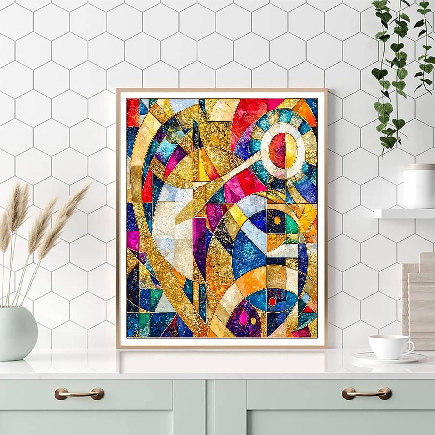 Gustav Klimt Inspired Intricate Kaleidoscope Dreams  Painting Number Kit
