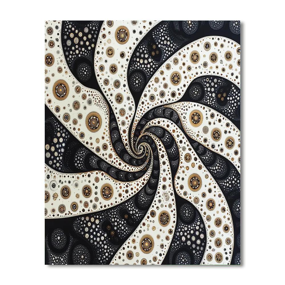 M.C. Escher Inspired Fractal Symphony  Paint By Numbers