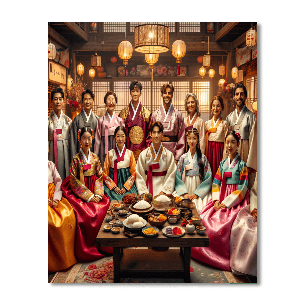 Chuseok - South Korea Paint By Color