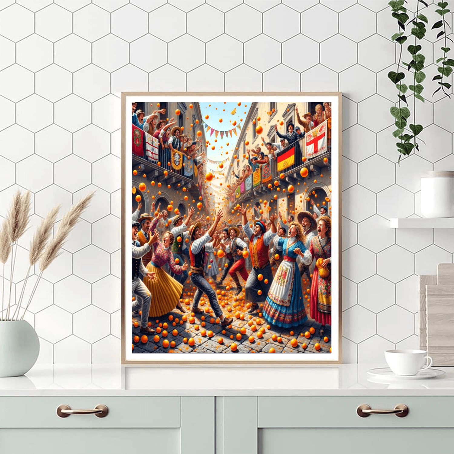 Carnival Of Ivrea - Ivrea, Italy Numbered Painting Kits