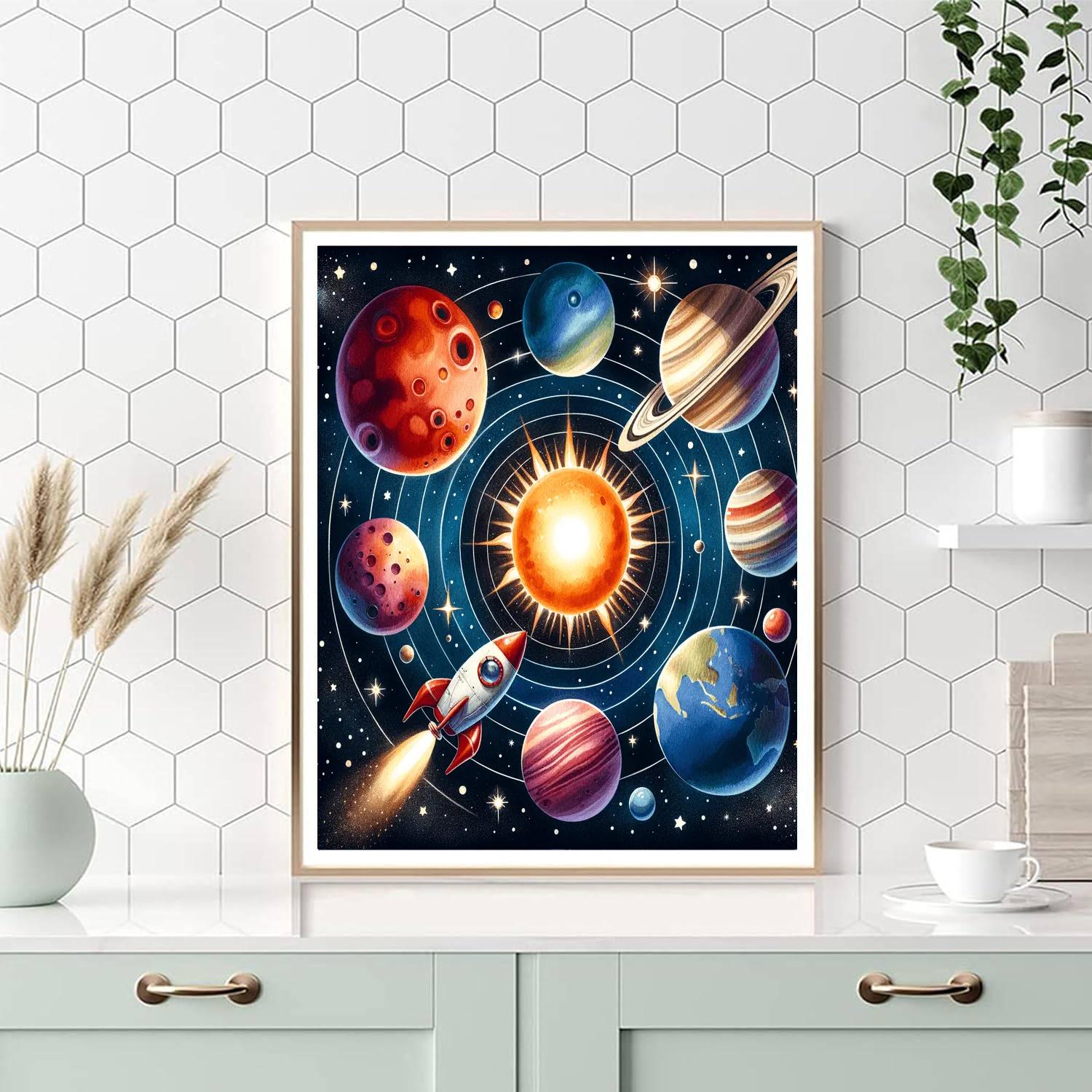 Space Odyssey Numbered Painting Kits
