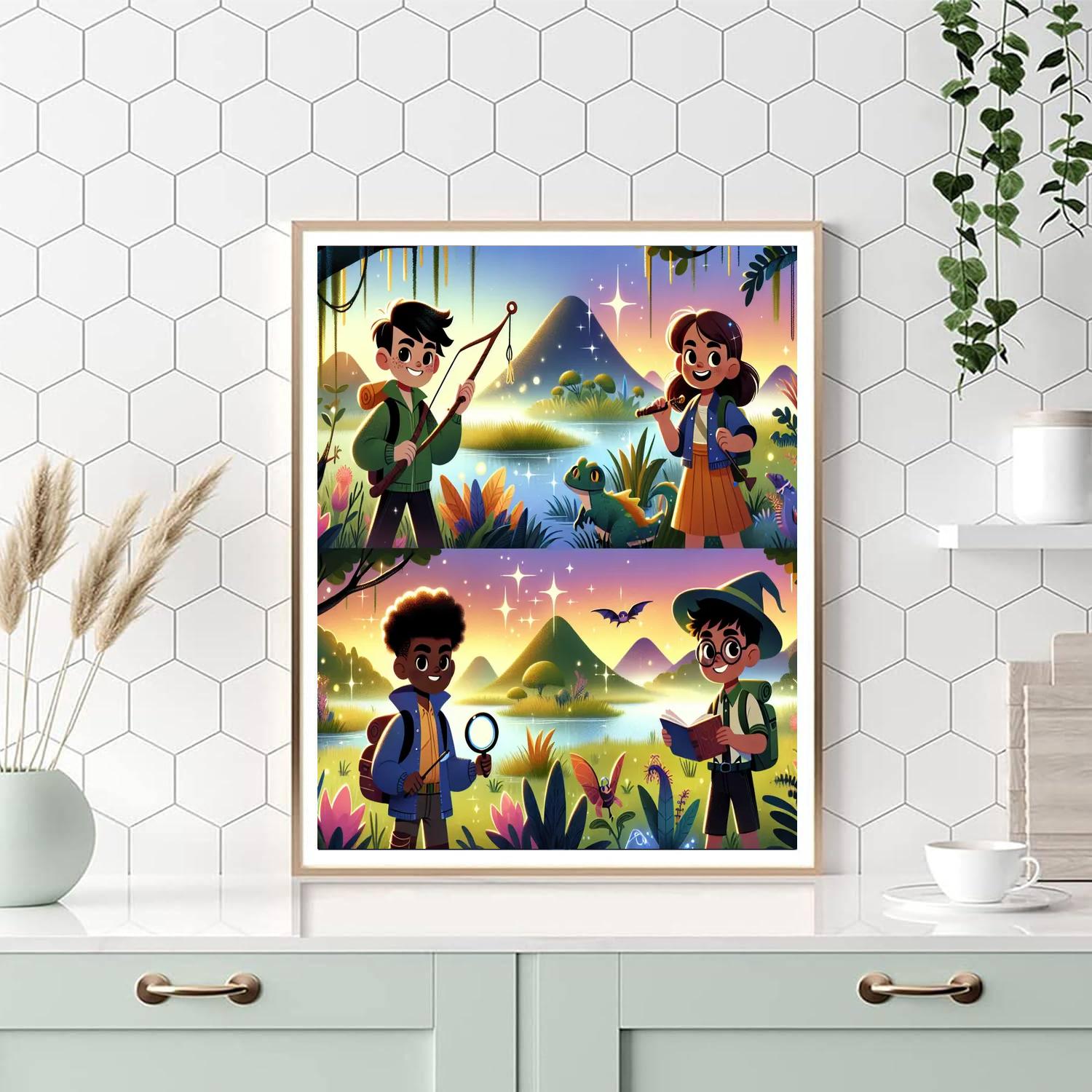 Magical Marshland Expedition DIY Paint By Numbers