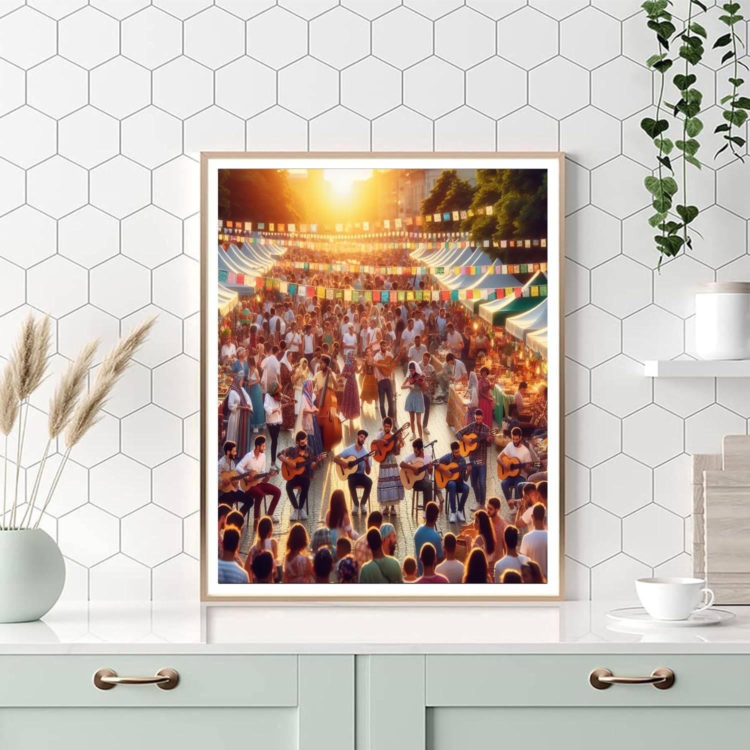 Festa De La Música - France Paint By Color