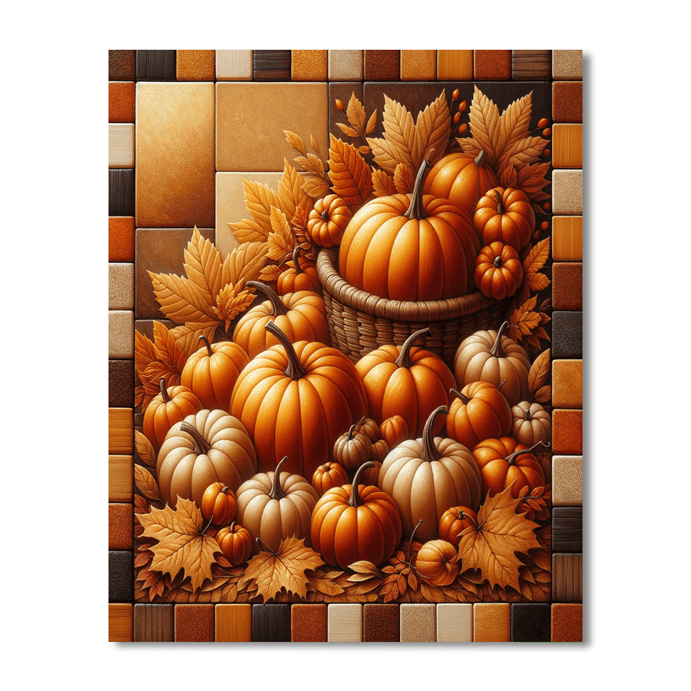 Autumn Harvest Gathering Paint By Color