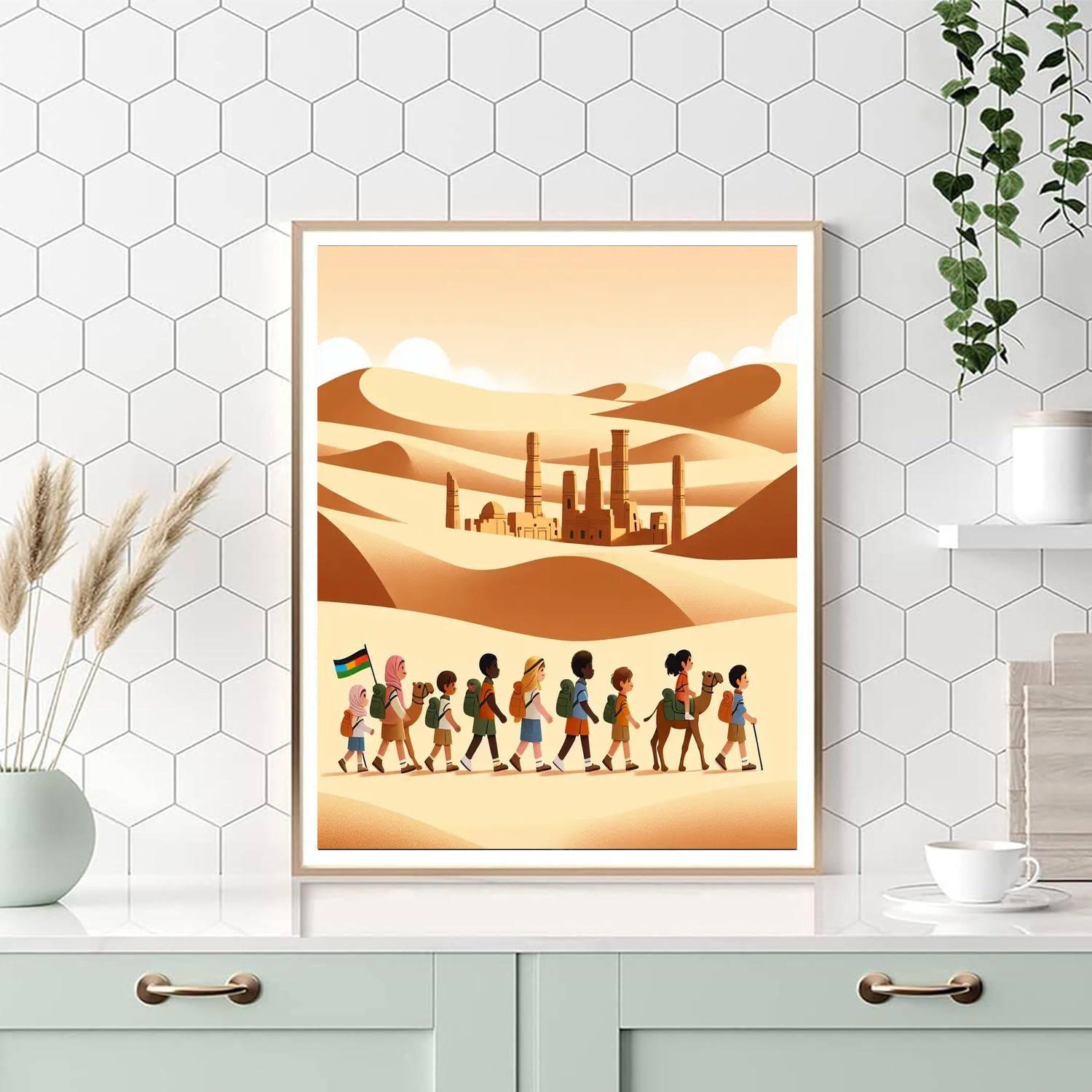 Desert Safari Adventure Paint By Color