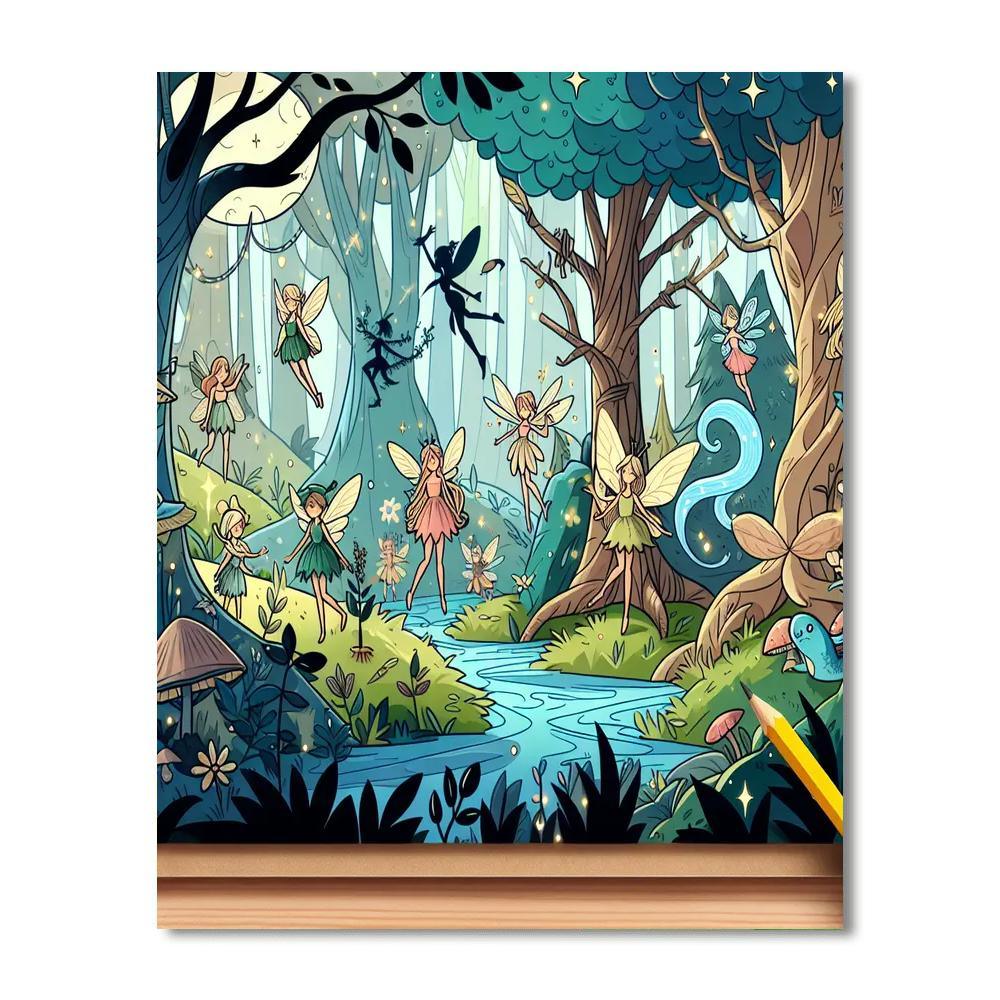 Mystical Forest Hideaway Numbered Painting Kits