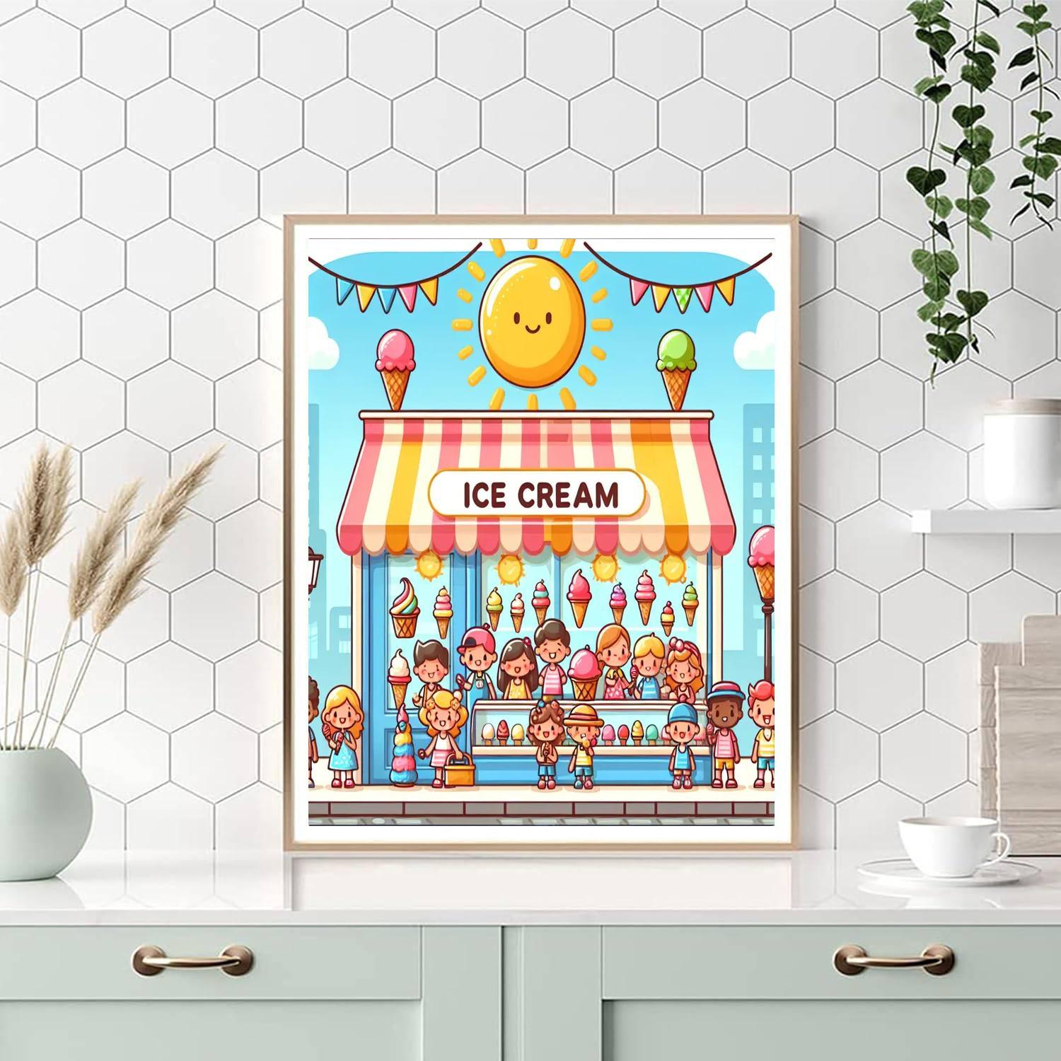 Sweet Ice Cream Paradise Paint By Color