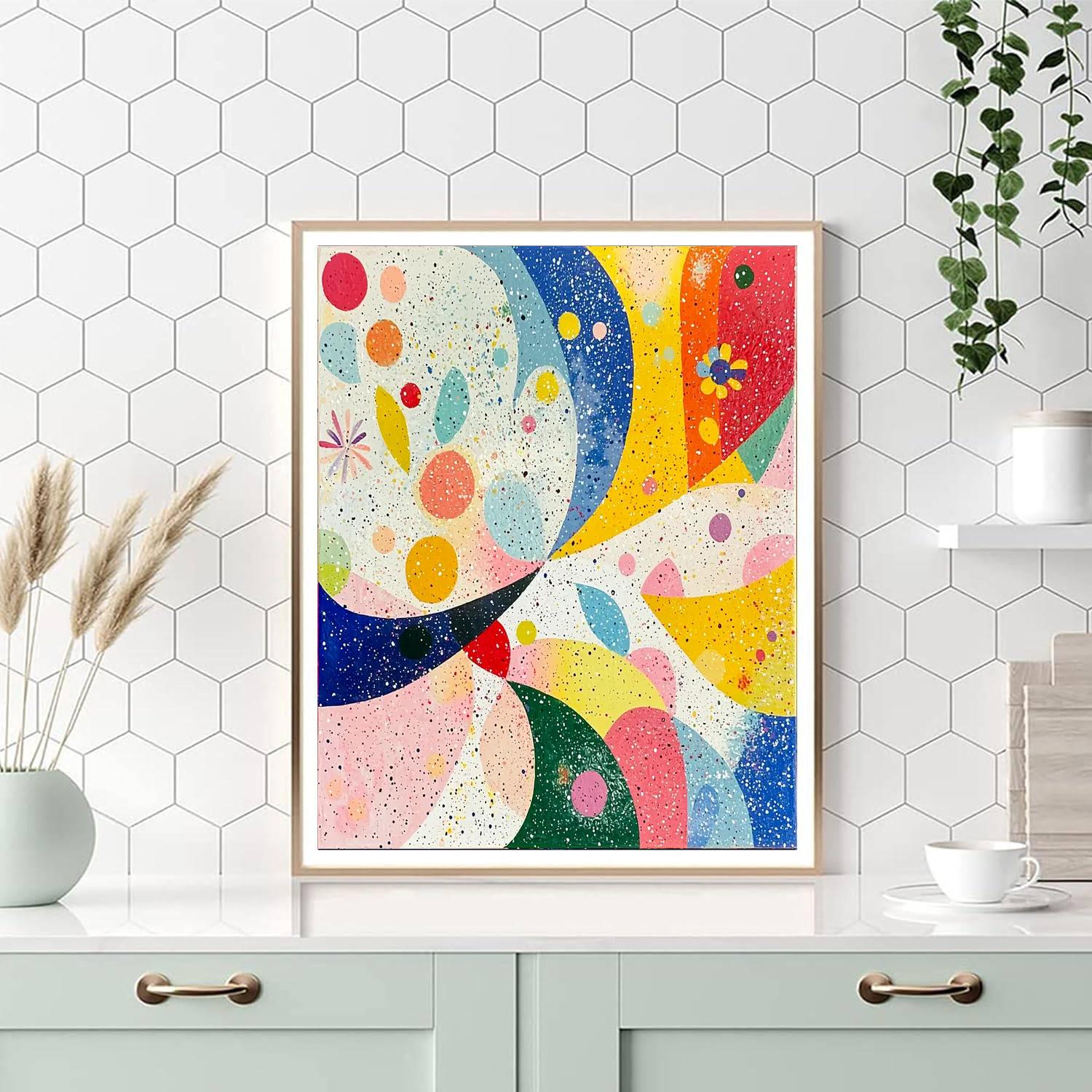 Joan Miró Inspired Surreal Imaginations  Number Painting