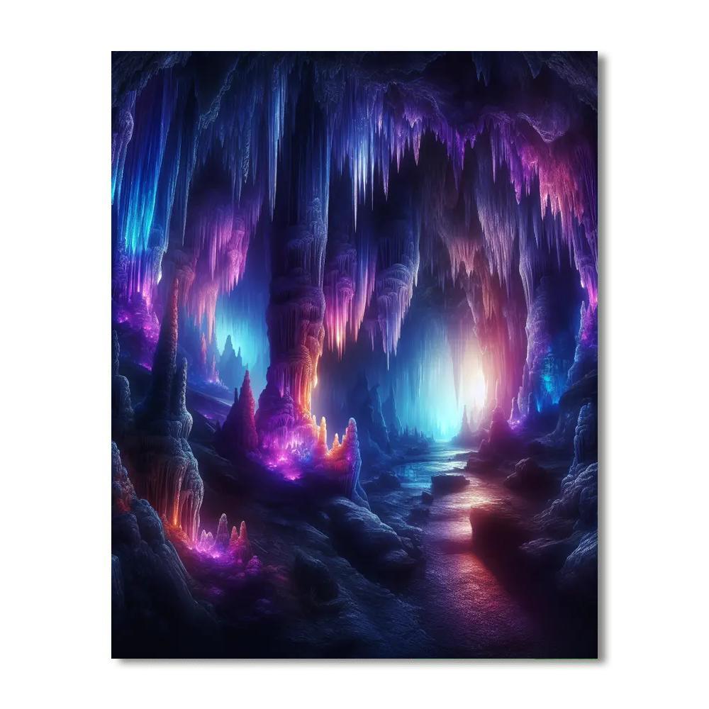 Mystical Cavern Exploration Paint By Color