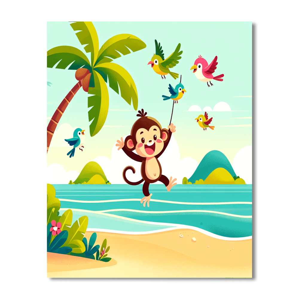 Tropical Paradise Exploration Paint By Numbers Art